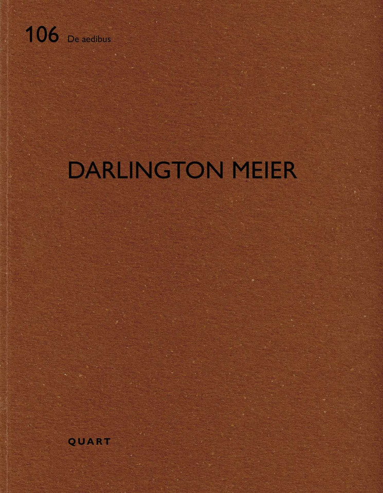 Darlington Meier: De aedibus (De aedibus) book cover by 