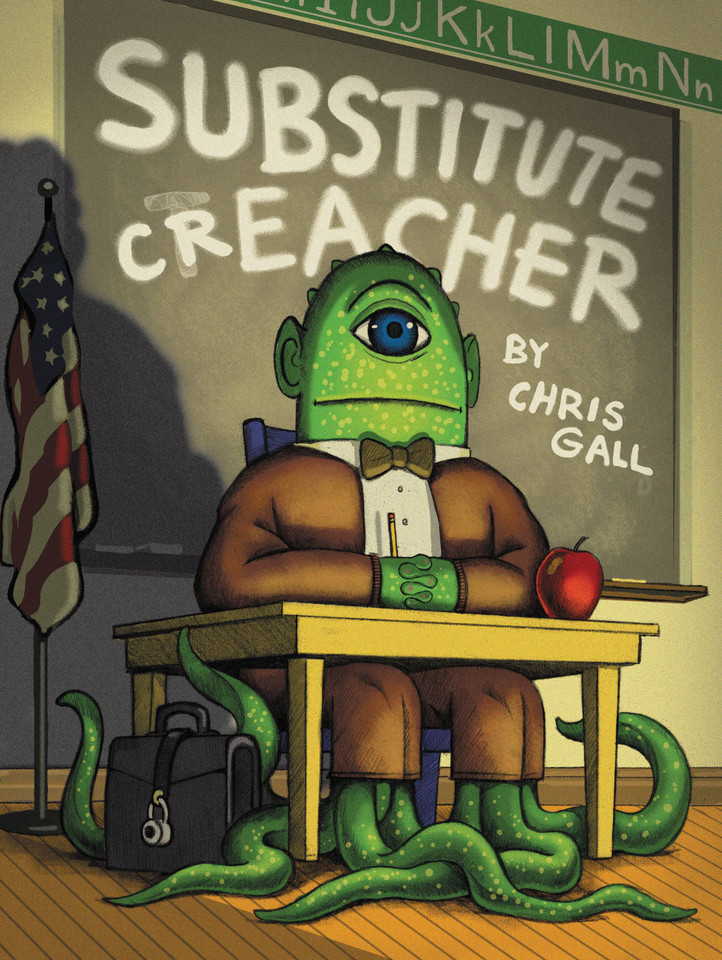 Substitute Creacher book cover by Chris Gall