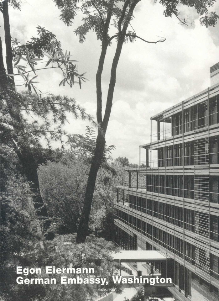 Egon Eiermann, German Embassy, Washington: Opus 54 book cover by 