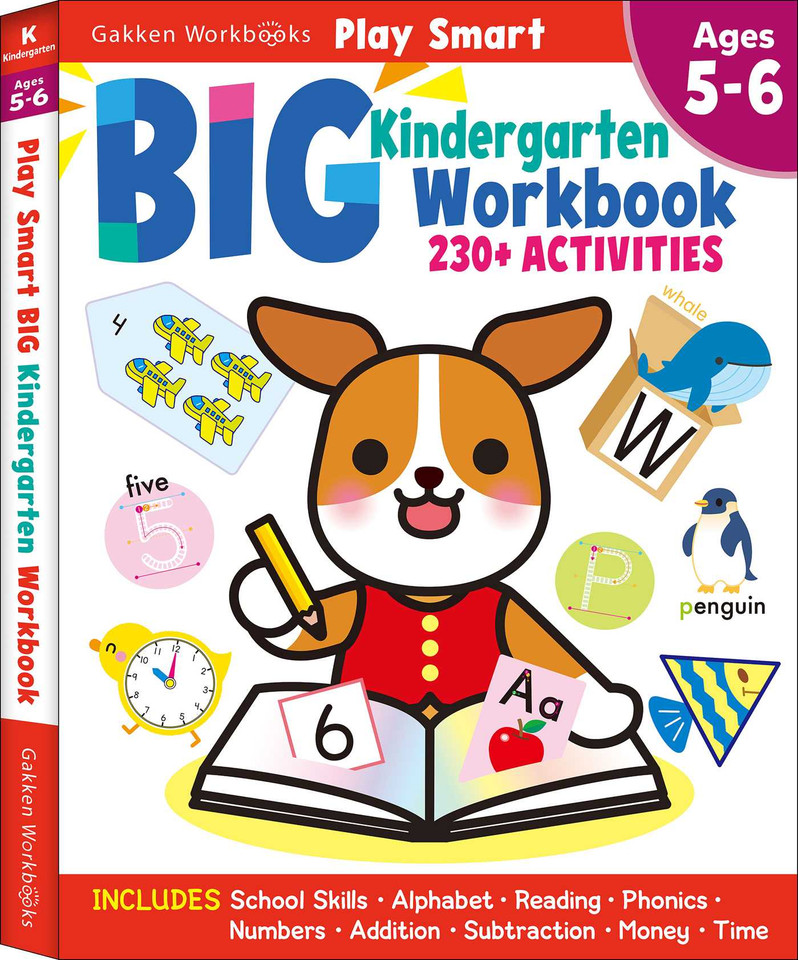 Play Smart Big Kindergarten Workbook: 240Pages, Ages 5 to 6 (Play Smart) book cover by Gakken early childhood experts