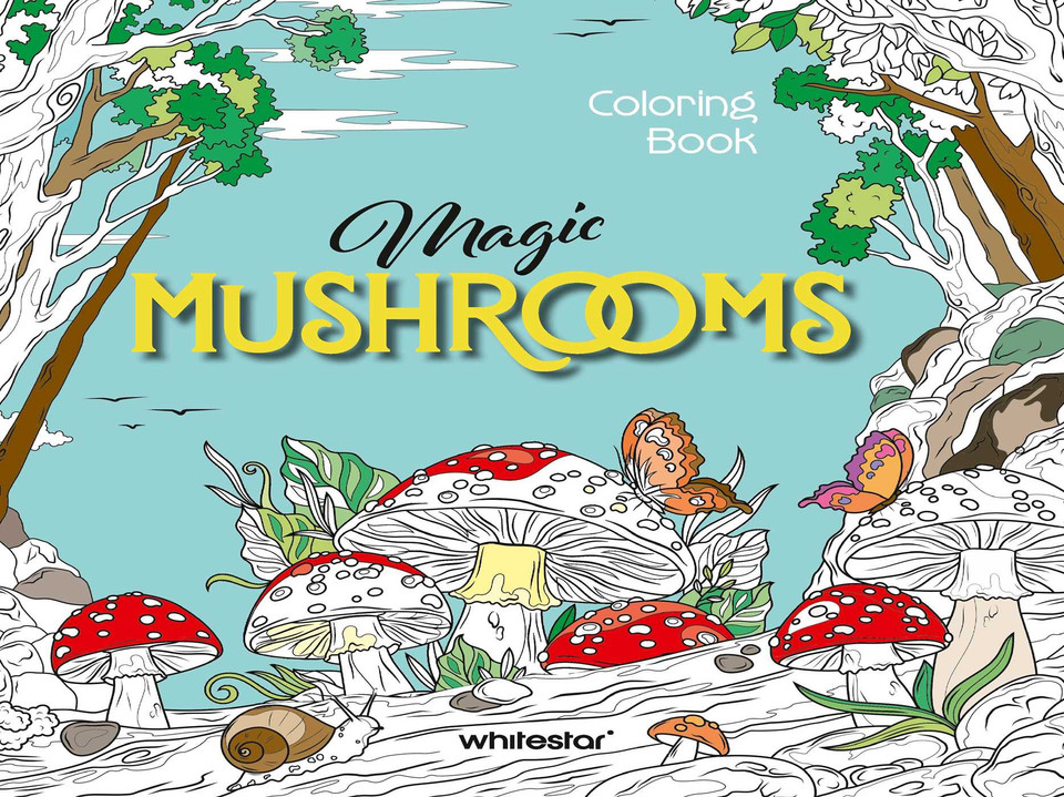 Magic Mushrooms Coloring Book (Coloring Books) book cover by 