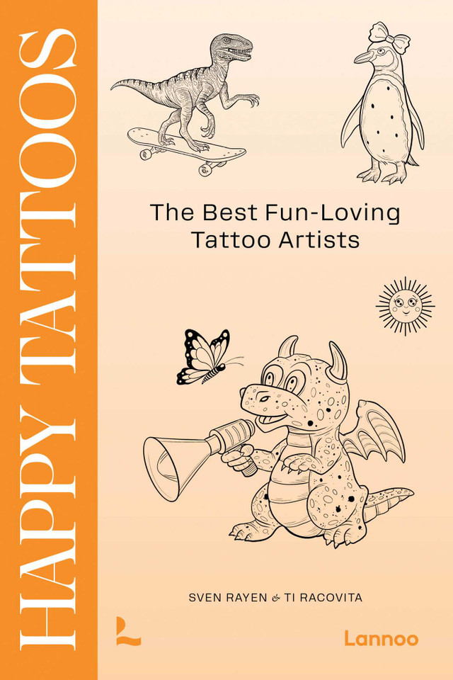 Happy Tattoos: The Best Fun-Loving Tattoo Artists book cover by Sven Rayen, Ti Racovita