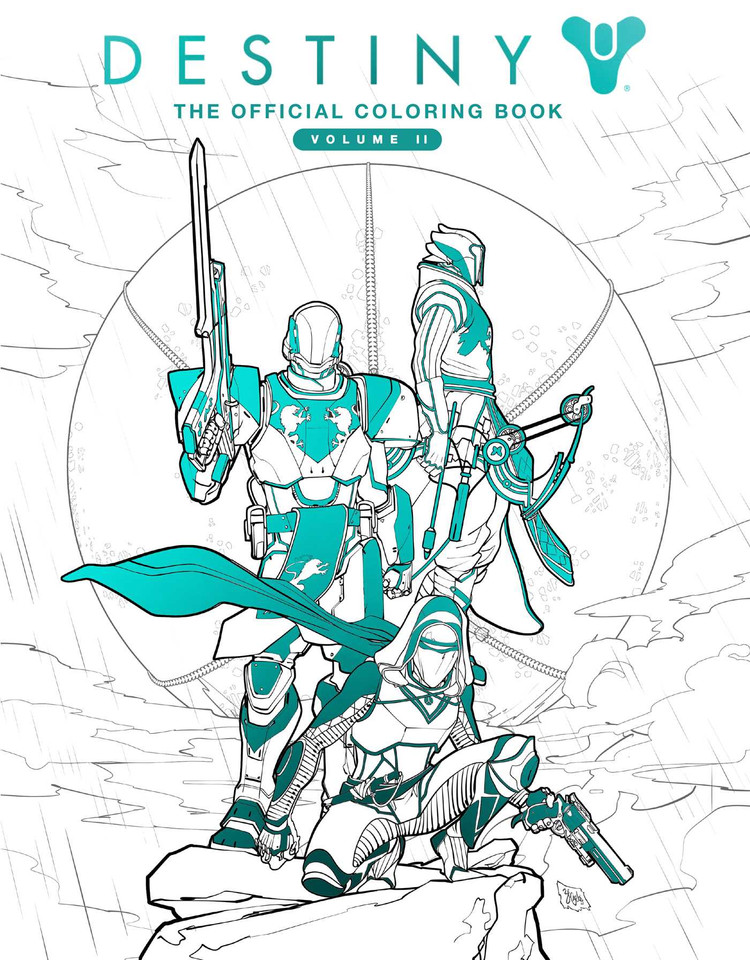 Destiny: The Official Coloring Book Volume II book cover by 