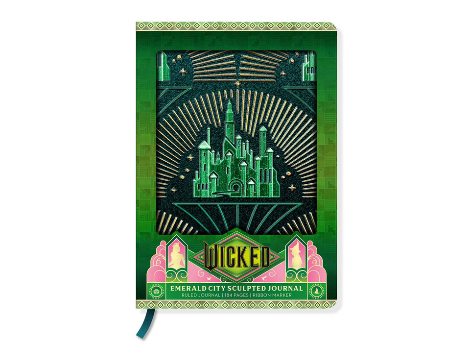 Wicked: Emerald City Sculpted Journal book cover by Insight Editions