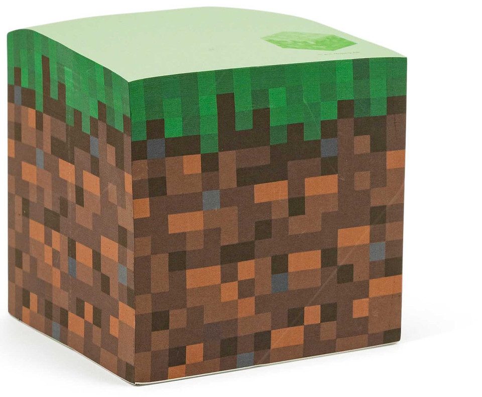 Minecraft: Grass Block Sticky Note Cube (Minecraft) book cover by Insight Editions