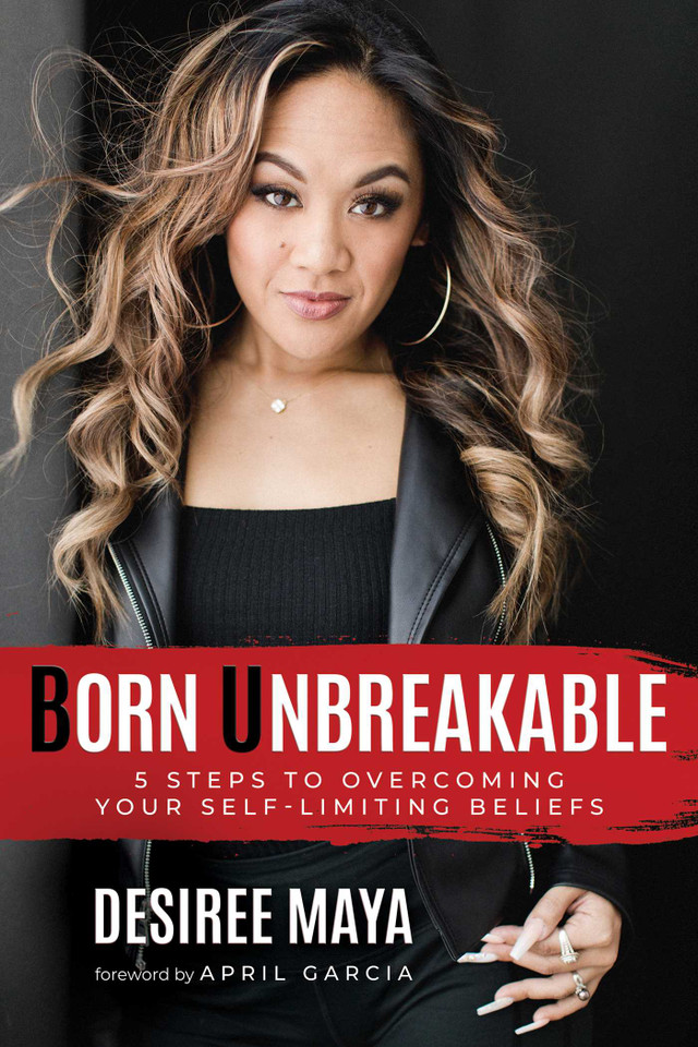 Born Unbreakable: 5 Steps to Overcoming Your Self-Limiting Beliefs book cover by Desiree Maya