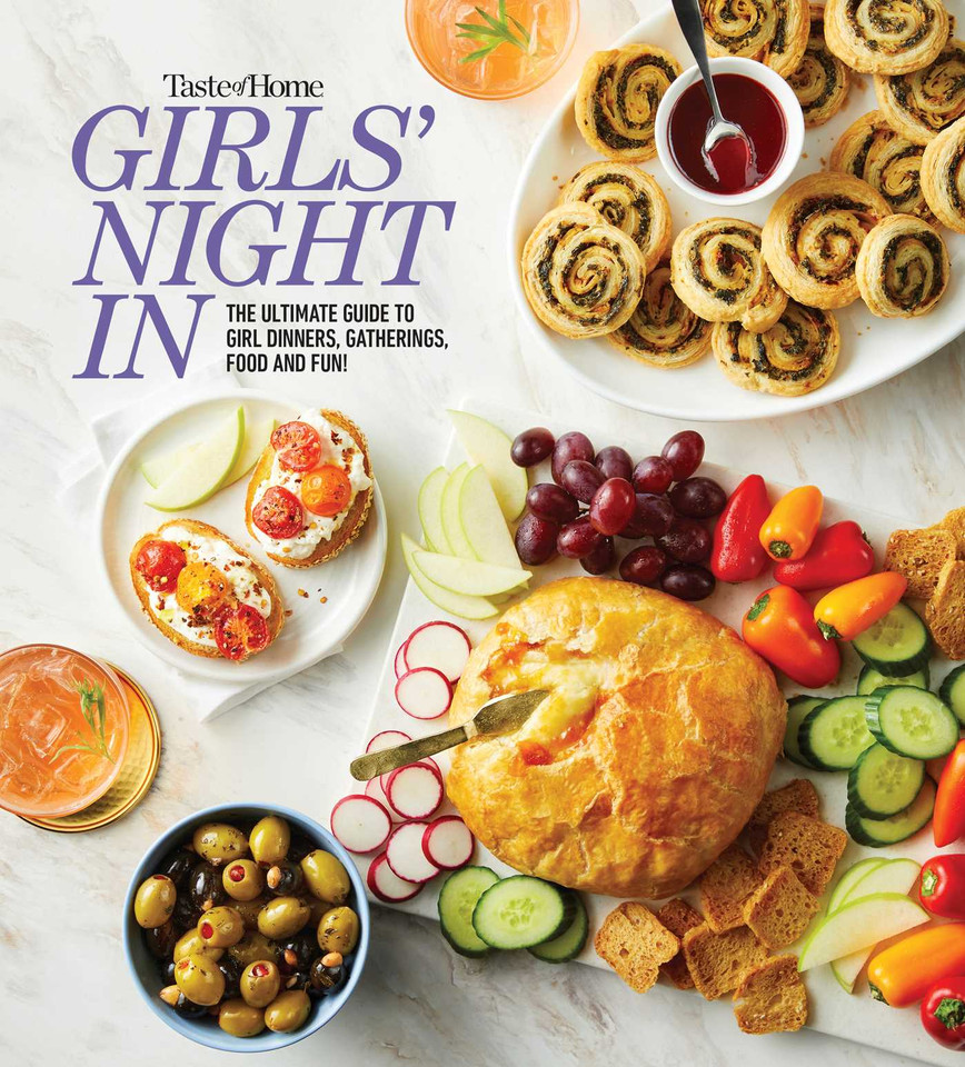 Taste of Home Girls Night In: The Ultimate Guide to Girl Dinners, Recipes & Hosting Parties (Taste of Home Entertaining & Potluck) book cover by 