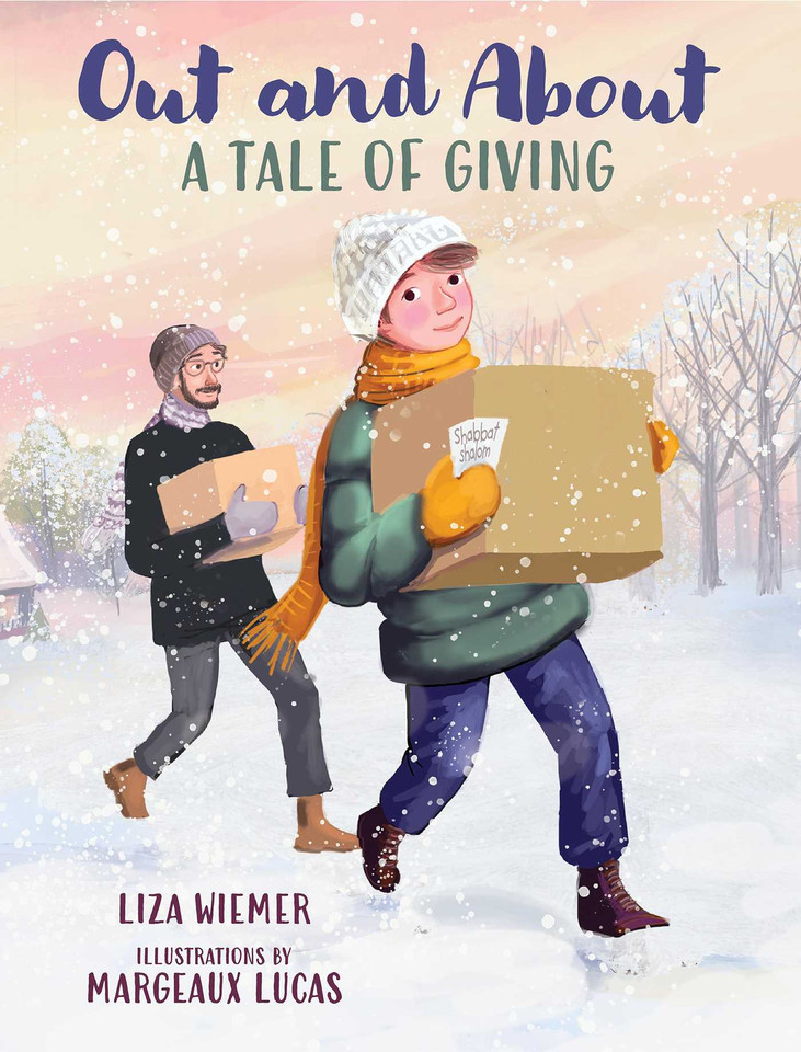 Out and About: A Tale of Giving book cover by Liza Wiemer
