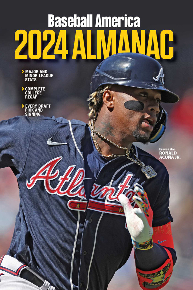 Baseball America 2024 Almanac book cover by 