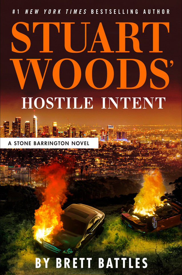 Stuart Woods' Hostile Intent book cover by Brett Battles