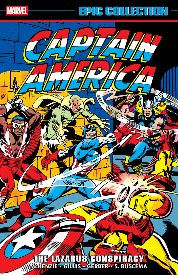 Captain America Epic Collection: The Lazarus Conspiracy book cover by Roger McKenzie, Peter B. Gillis