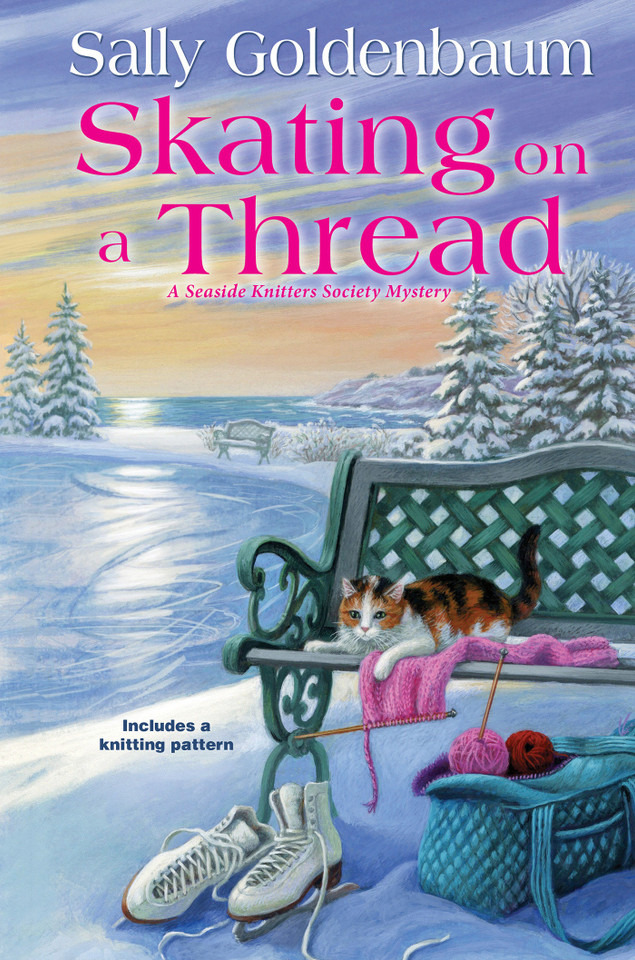 Skating on a Thread (Seaside Knitters Society) book cover by Sally Goldenbaum