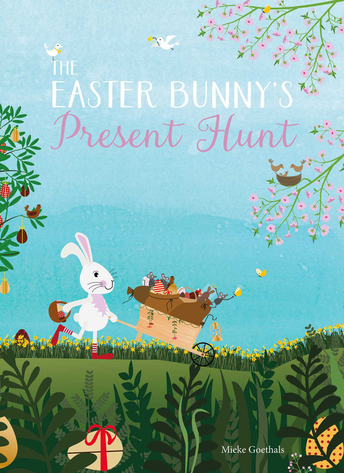 The Easter Bunny's Present Hunt book cover by Mieke Goethals