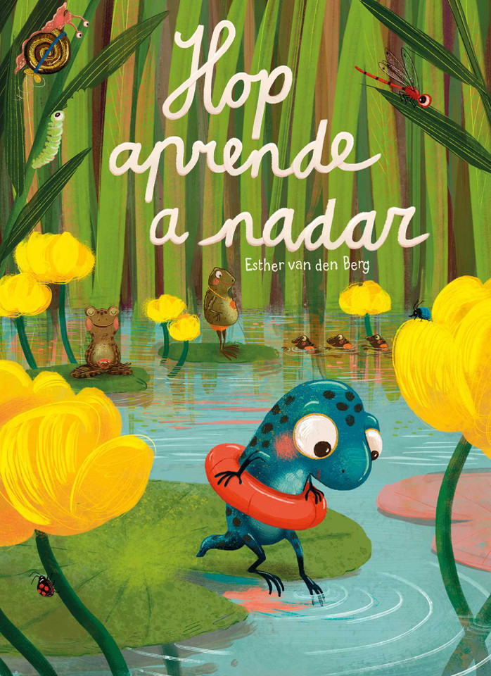 Hop aprende a nadar book cover by Esther van den Berg