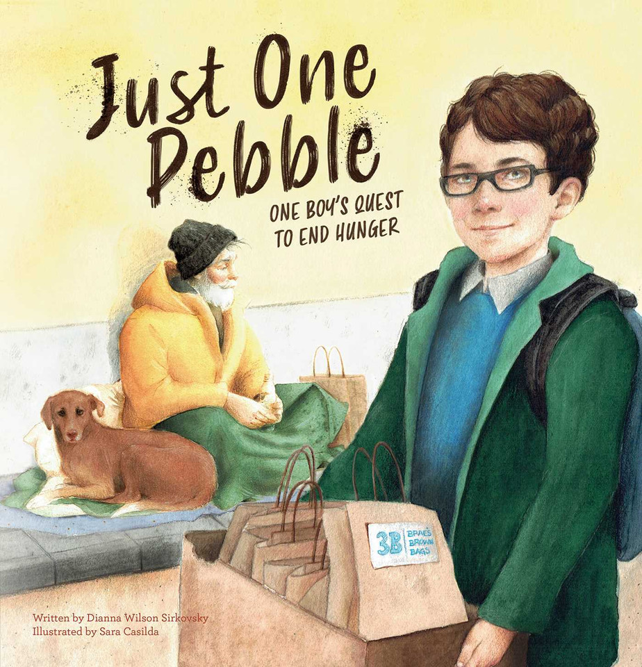 Just One Pebble: One Boy's Quest to End Hunger book cover by Dianna Wilson-Sirkovsky