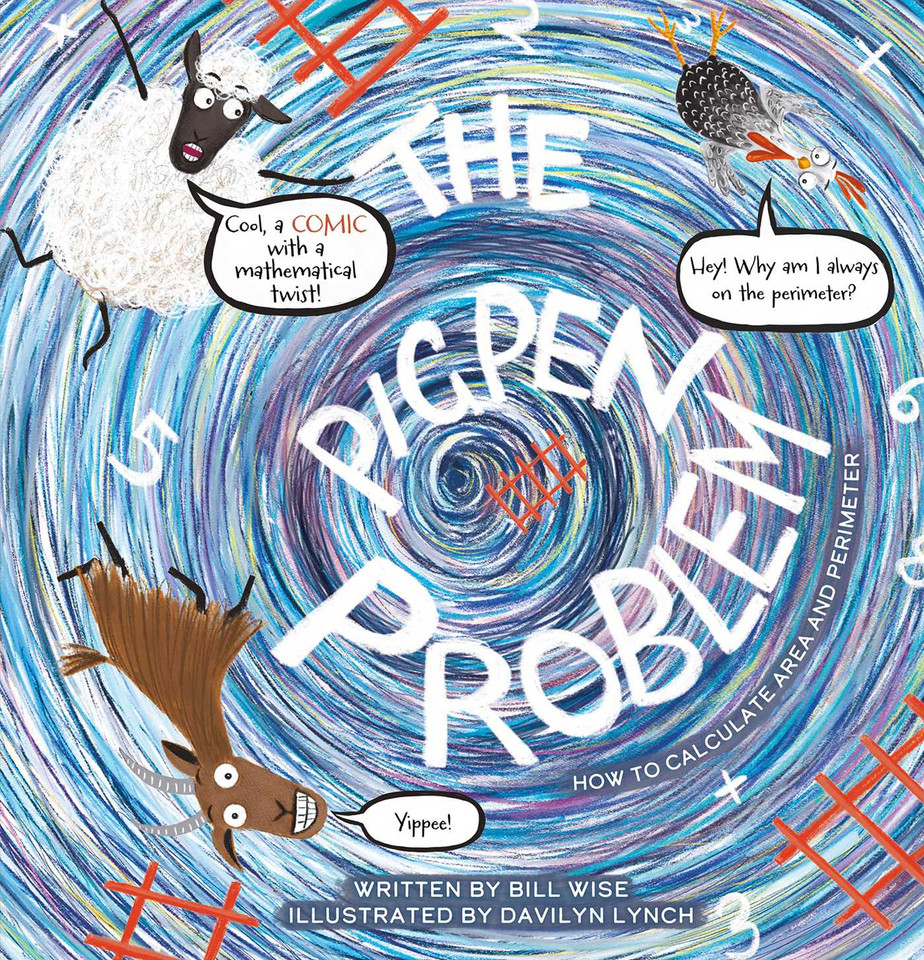 The Pigpen Problem: How to Calculate Area and Perimeter (Hilariously Simple Math) book cover by Bill Wise