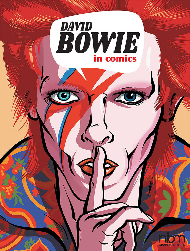 David Bowie in Comics! (NBM Comics Biographies) book cover by Thierry Lamy, Nicolas Finet