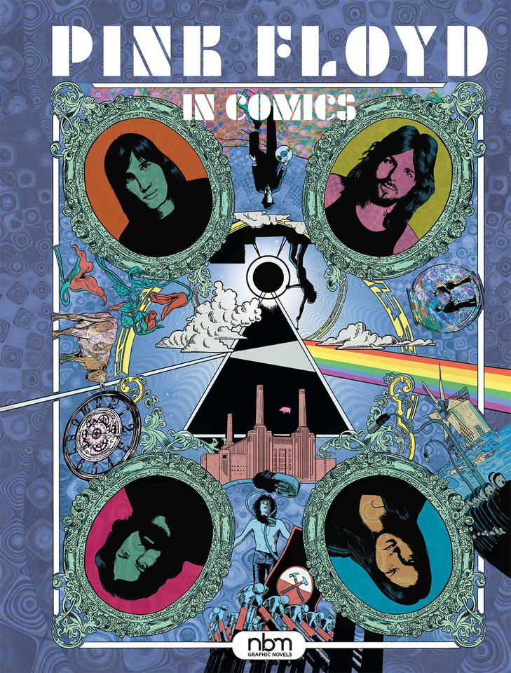Pink Floyd in Comics! (NBM Comics Biographies) book cover by Nicolas Finet, Tony Lourenço, Thierry Lamy