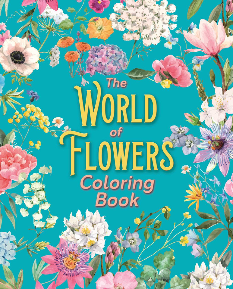 The World of Flowers Coloring Book book cover by Tansy Willow