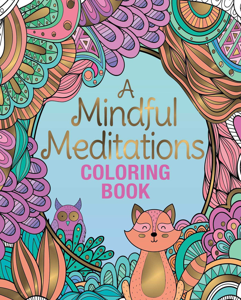 A Mindful Meditations Coloring Book book cover by Tansy Willow