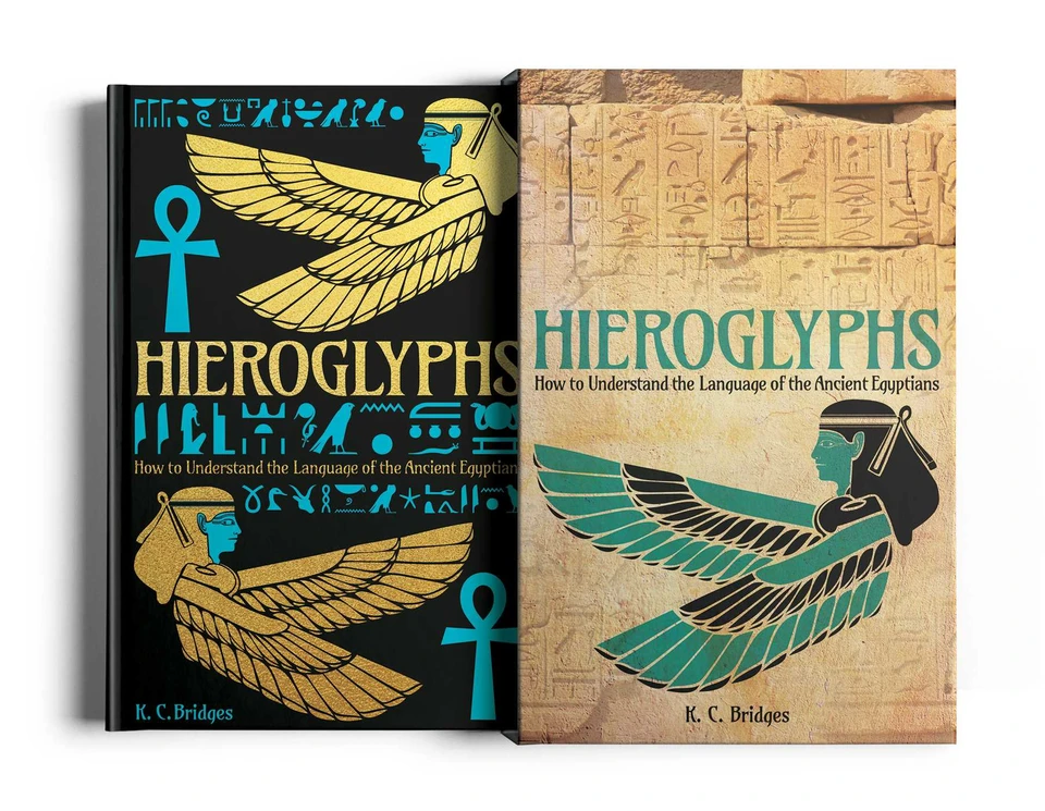 Hieroglyphs: How to Understand the Language of the Ancient Egyptians (Arcturus Silkbound Classics) book cover by K.C. Bridges