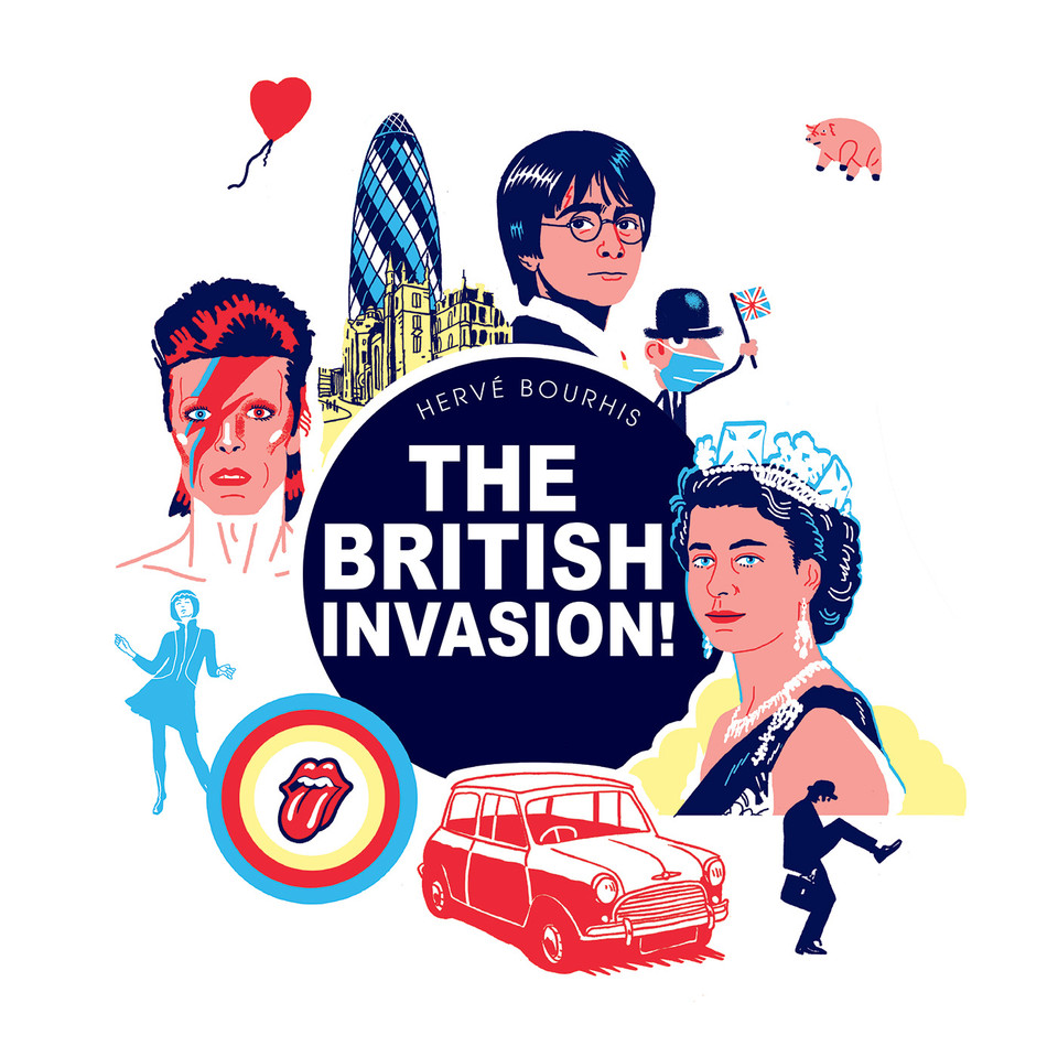 The British Invasion! book cover by Herve Bourhis