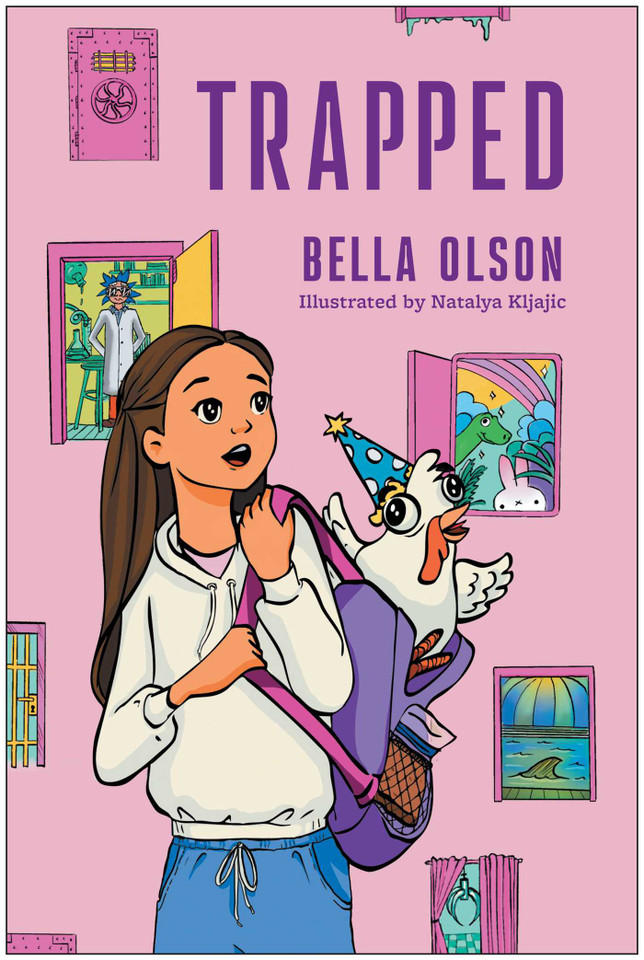 Trapped book cover by Bella Olson