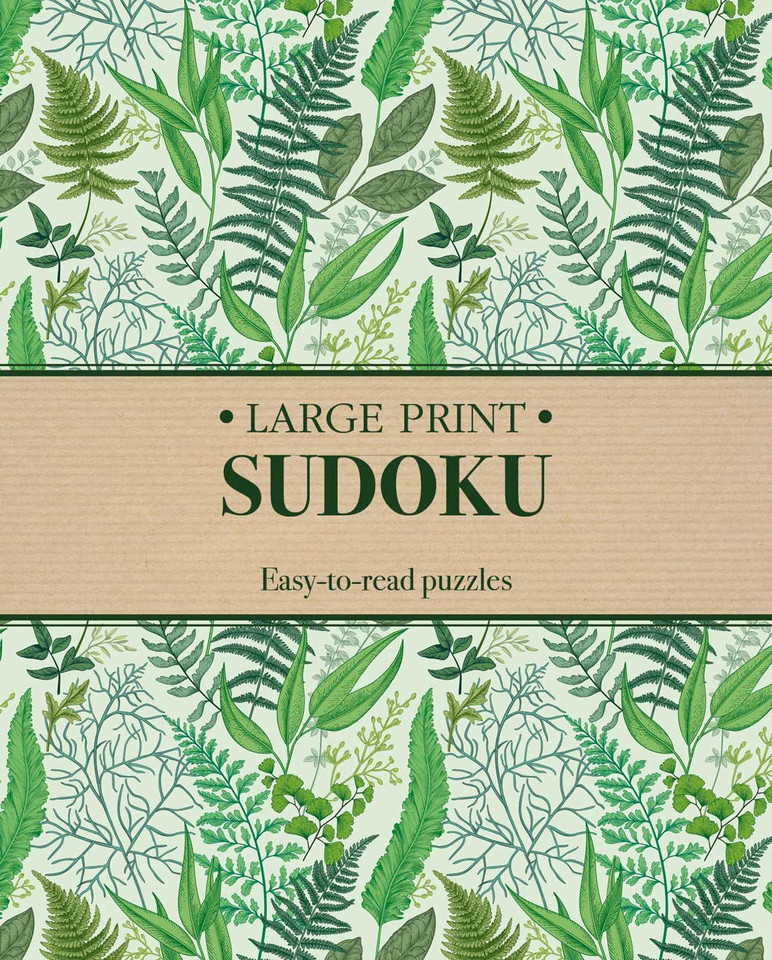 Large Print Sudoku: Easy-to-Read Puzzles book cover by Eric Saunders