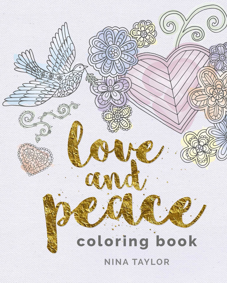 Love and Peace Coloring Book (Sirius Creative Coloring) book cover by 