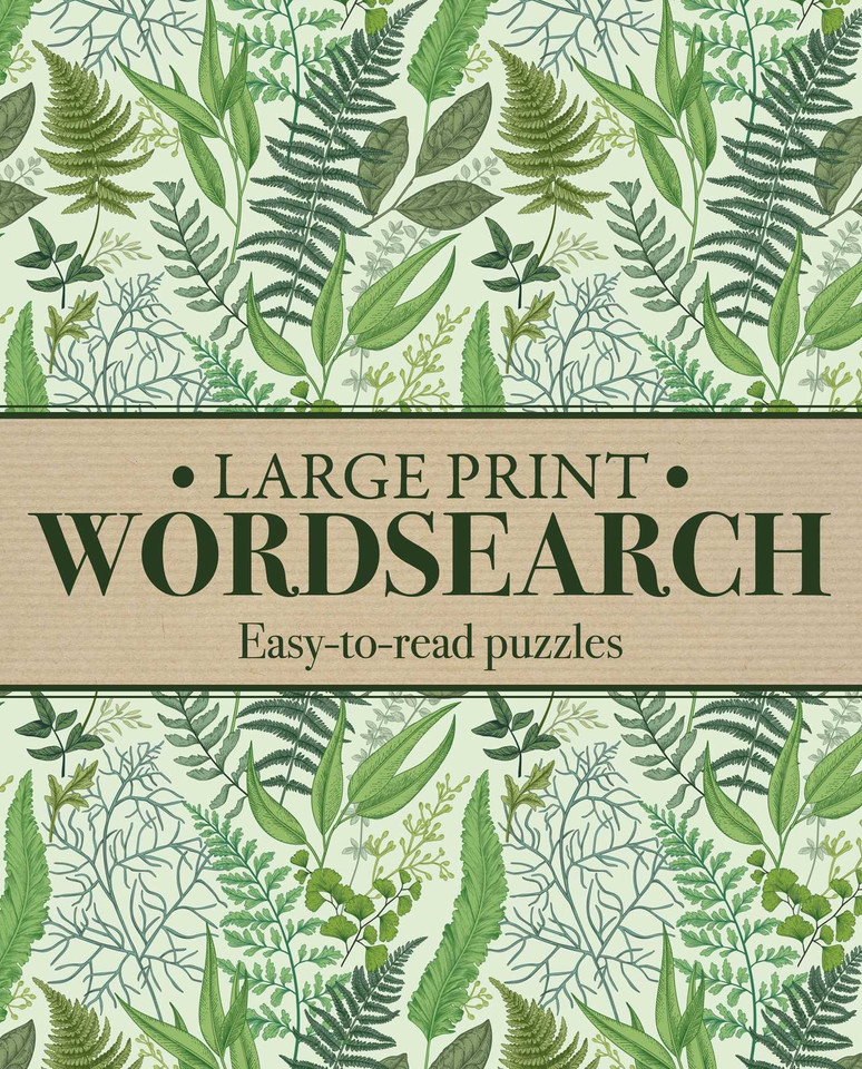 Large Print Wordsearch: Easy-to-Read Puzzles book cover by Eric Saunders