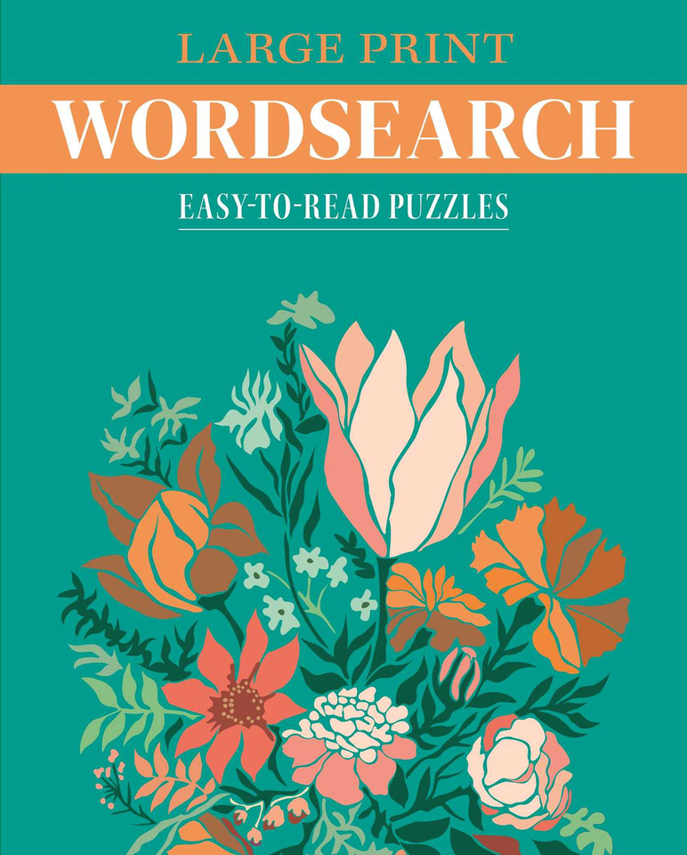 Large Print Wordsearch: Easy-to-Read Puzzles book cover by Eric Saunders
