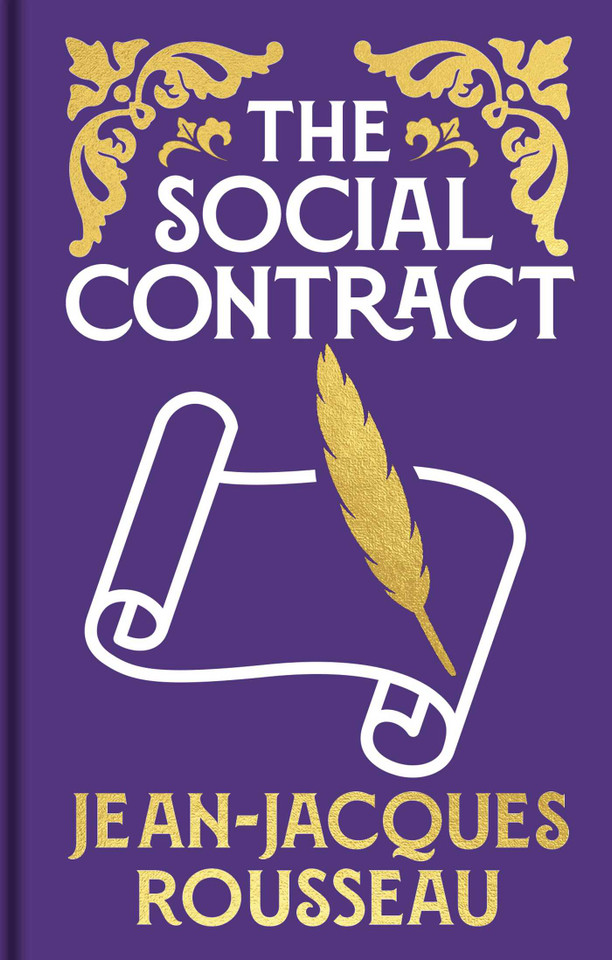 The Social Contract: Gilded Pocket Edition (Arcturus Ornate Classics) book cover by Jean-Jacques Rousseau