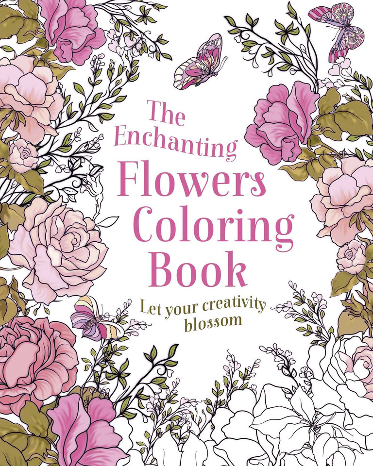 The Enchanting Flowers Coloring Book: Let Your Creativity Blossom (Sirius Creative Coloring) book cover by Tansy Willow