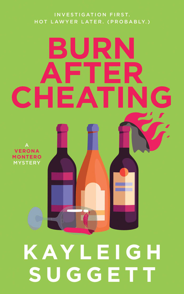 Burn After Cheating (Verona Montero) book cover by Kayleigh Suggett