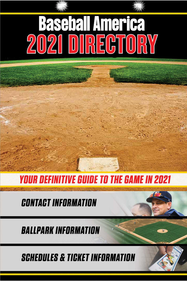 Baseball America 2021 Directory: Who's Who in Baseball, and Where to Find Them book cover by 