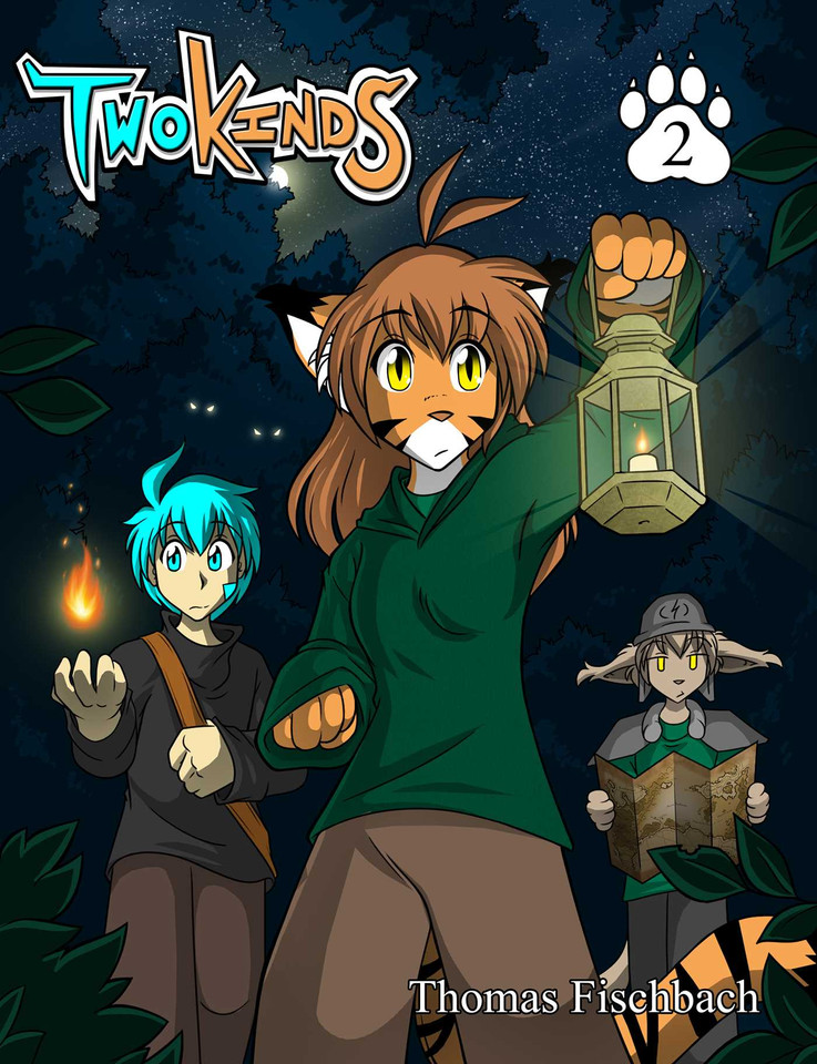 Twokinds Vol. 2 book cover by Thomas Fischbach