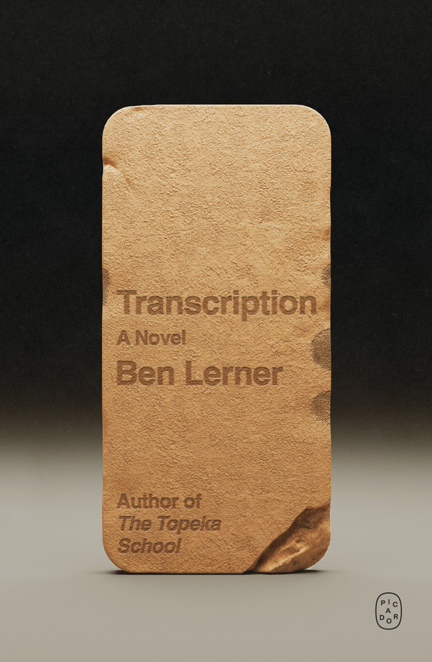 Transcription: A Novel book cover by Ben Lerner