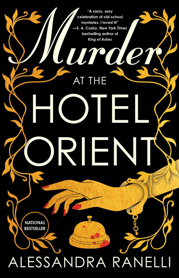 Murder at the Hotel Orient book cover by Alessandra Ranelli