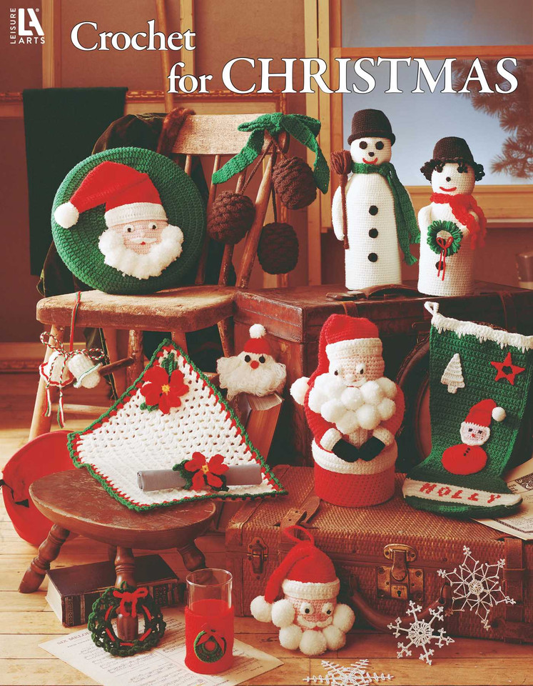 Crochet for Christmas book cover by Leisure Arts