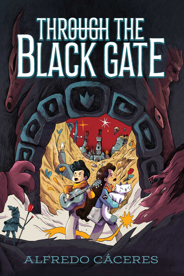 Through the Black Gate book cover by Alfredo Cáceres