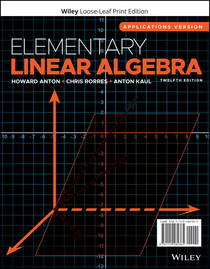 Elementary Linear Algebra book cover by Howard Anton, Chris Rorres, Anton Kaul