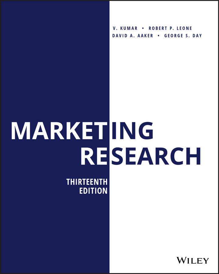 Marketing Research book cover by V. Kumar, Robert P. Leone, David A. Aaker, George S. Day