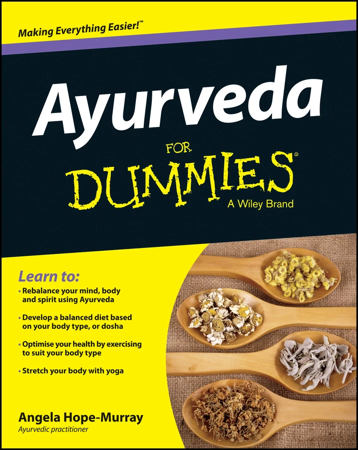 Ayurveda For Dummies book cover by Angela Hope-Murray
