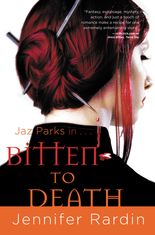 Bitten to Death (Jaz Parks #4) book cover by Jennifer Rardin