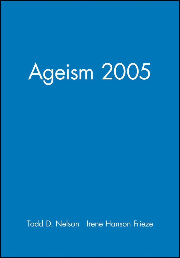 Ageism 2005 (Journal of Social Issues) book cover by 