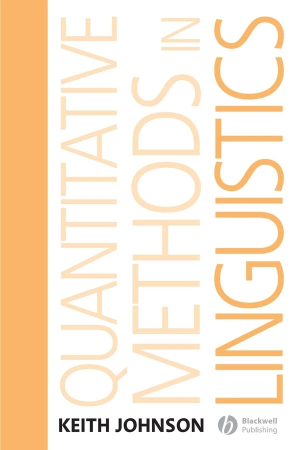 Quantitative Methods In Linguistics book cover by Keith Johnson