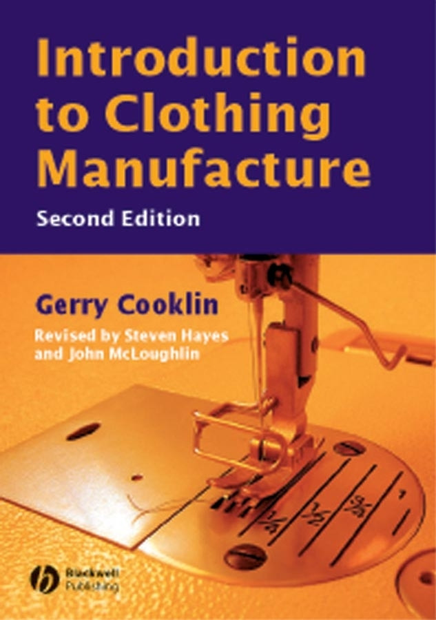 Introduction to Clothing Manufacture book cover by Gerry Cooklin