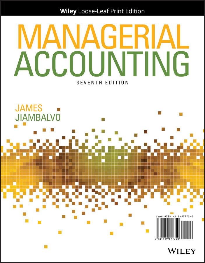 Managerial Accounting book cover by James Jiambalvo