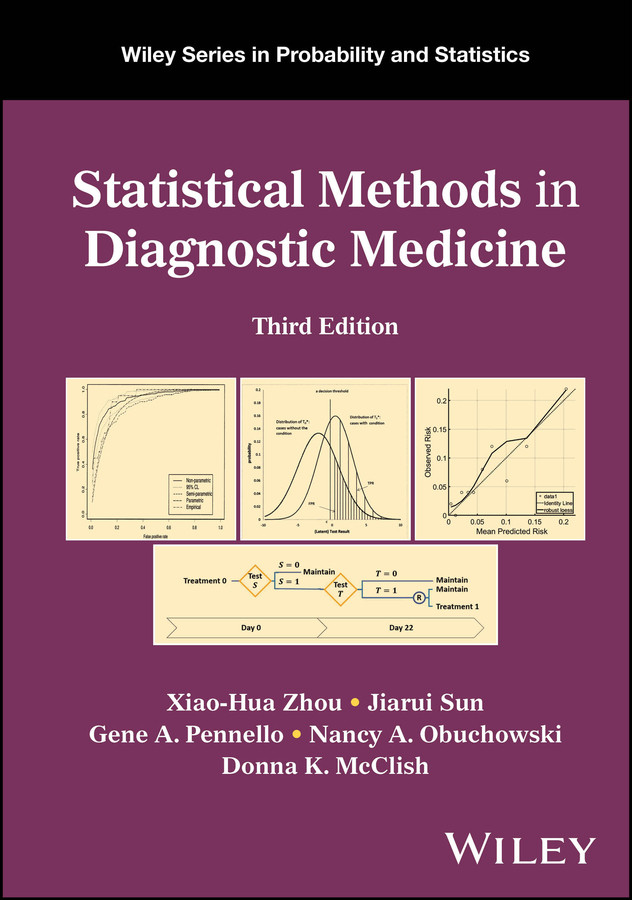 Statistical Methods in Diagnostic Medicine (Wiley Series in Probability and Statistics) book cover by Xiao-Hua Zhou, Jiarui Sun, Gene A. Pennello, Nancy A. Obuchowski, Donna K. McClish