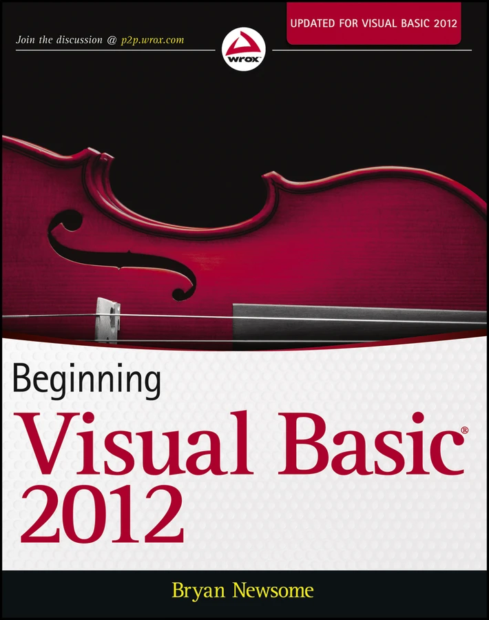 Beginning Visual Basic 2012 book cover by Bryan Newsome